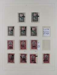 1920/23, Turkey in Asia collection on eight album pages starting with ...