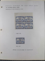 1920/70, Collection on album pages including imperf pairs and ...