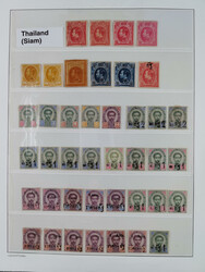 1883/99, album page with 41 classic issues, 1889 different overprint ...