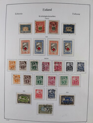 1918/1954, used and unused collections Estonia incl. e.g. Mi.-Nr. ...