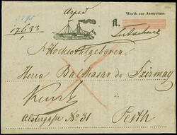 1844, unvollständige gedruckte Quittung der ...