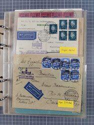 1903/80, Album mit 128 Mehrfachfrankaturen mit mindestens vier Marken ...