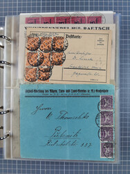 1903/80, Album mit 128 Mehrfachfrankaturen mit mindestens vier Marken ...