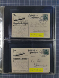 1913/36, Album mit 55 Zeppelinbriefen -Karten, (51 St. DR) dabei ...