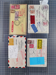 1929/35, Partie mit 18 Briefen und Karten sowie eine Vorderseite, ...