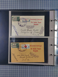 Indien: 1935/38, kleine Sammlung mit 13 Briefen und Karten mit u.a. ...