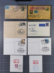 Zeppelin: 1928/81, Partie Stempel-Belege mit Schwerpunkt bei den ...