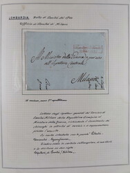 LOMBARDEI: 1799/1836, 11 Briefe, ab dem Militärstempel “Aspettori ...