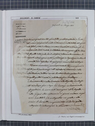 SARDINIEN: 1821/1903, 6 Briefe und Dokumente, dabei Briefbogen der ...