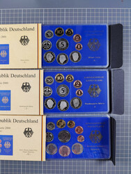 BRD: 2000/01, Kurmünzensätze aller 5 Prägestätten, Spiegelglanz