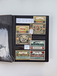 Notgeld-Serienscheine, saubere Sammlung in 16 meist dicken Steckalben ...
