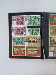 Notgeld-Serienscheine, saubere Sammlung in 16 meist dicken Steckalben ...