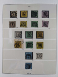1849/1920, Baden bis Württemberg, meist gestempelte Sammlung mit ...