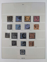 1849/1920, Baden bis Württemberg, meist gestempelte Sammlung mit ...