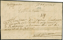 1696, entire letter from a member of the Armee de Flandre to the army ...