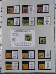 1849/70 (ca.), meist gestempelte kleine Partie im Ordner, ...