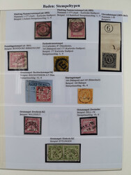 1851/58, meist gestempelte Sammlung und 4 Briefe, dabei u.a. Mi.-Nr. ...