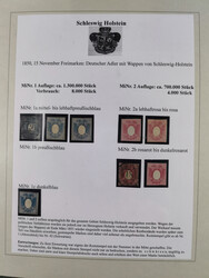 1850/66, reichhaltige gestempelte Sammlung und 26 Briefe und ...