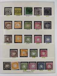 1851/1920, meist gestempelte Sammlung, dabei u.a. elf 18 Kreuzer ...