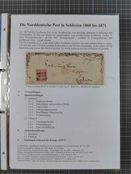 1868/71, 'Die Norddeutsche Post in Schlesien', Ausstellungssammlung ...