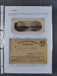 1868/71, 'Die Norddeutsche Post in Schlesien', Ausstellungssammlung ...