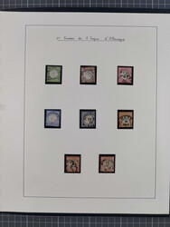 1870, gestempelte Sammlung mit über 110 Marken, spezialisiert mit ...