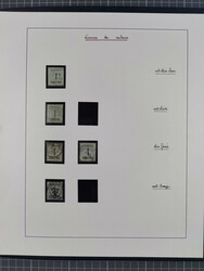 1870, gestempelte Sammlung mit über 110 Marken, spezialisiert mit ...