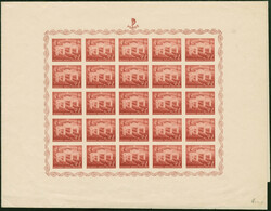 1942, National welfare “Pomoc” 4+2 k. deep carmine brown, ...