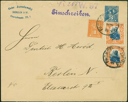 Berliner Paketfahrt-Gesellschaft: 1891/98, drei Ganzsachenumschläge ...
