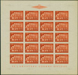 1945, Storm Division 50-100 k., imperforate proofs in original ...