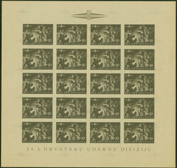 1945, Storm Division 50-100 k., imperforate proofs in original ...