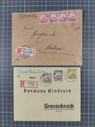 1892/1912, Partie mit Posteinlieferungsschein von “Stephansort” ...