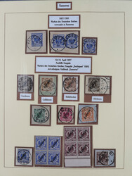 1897/13, gestempelte Sammlung ab Mitläufer-Ausgaben mit vielen ...