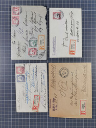 1898/1913, Partie mit 10 R-Briefen/Karten und einem ...