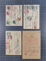 1898/1913, Partie mit 10 R-Briefen/Karten und einem ...