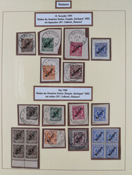 1899/1901, in den Hauptnummern kpl. Sammlung auf Briefstücken. Dabei ...