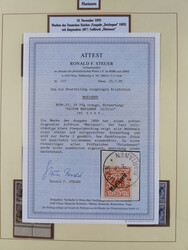 1899/1901, in den Hauptnummern kpl. Sammlung auf Briefstücken. Dabei ...