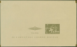 09.03.2026: Lot withdrawn!1945, Storm Division souvenir sheet, ...