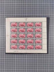 1920, Germania 5 M., 60 Stück in Kleinbogen, ein Bogen links ...