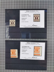 1921/23, meist postfrische Partie mit 23 Stücken mit geklebter ...