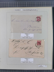 1880/1945, Postamt DANZIG: Interessante Sammlung mit über 200 ...