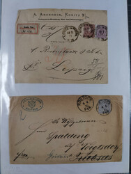 1814/1914 (ca.), über 120 Briefe, Ganzsachen und einige Postscheine, ...