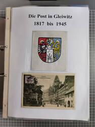 GLEIWITZ: 1817/1950 (ca.), ausstellungsmäßig aufgezogene Sammlung ...