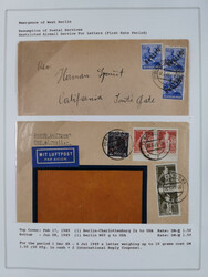 1948/49, ca. 70 Briefe und Karten mit Schwarz-, Rot- und ...