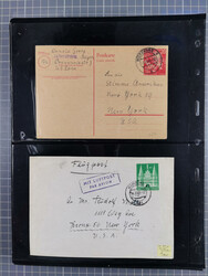 1948/49, ca. 80 Briefe,Karten und Ganzsachen mit Bauten-Frankaturen, ...