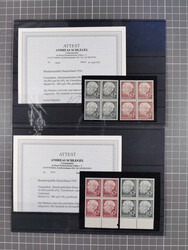 1954/60, Heuß, meist postfrische Lagerpartie, dabei etwa 13 kpl. ...