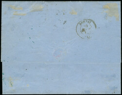 1861, Large Hermes head 2l. brown, two singles 5l. green and singles ...