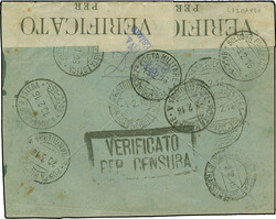 1909, Durazzo 4 pia. on 50 c. pale violet tied by cds. “DURAZZO 20 ...
