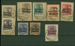 Pultusk: 1918, German Occupation 2½-30 pfg. and 60 Pfg. with hand ...