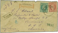 1872/76, Paris printing 50 b. rose together with 10 b. blue Bukarest ...
